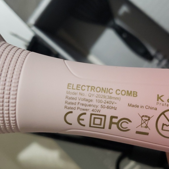 K&K 1.5 Inch Heated Curling Brush Ceramic Tourmaline Ionic Curling Iron Volum.. - Picture 4 of 10